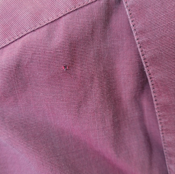 Giorgio Armani - Italian made dress shirt. US L. 16 / 41. Purple with blue tinge - Picture 4 of 10